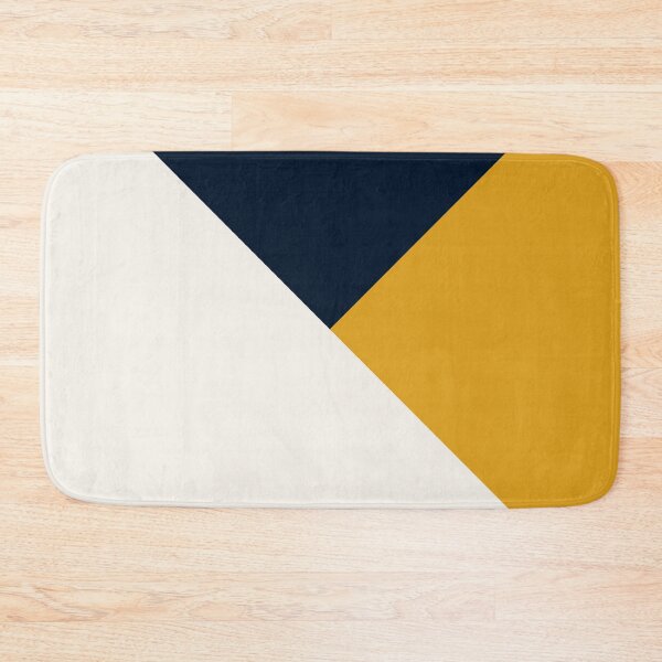 Item preview, Tricolor Geometry Navy Yellow designed and sold by La Chic.