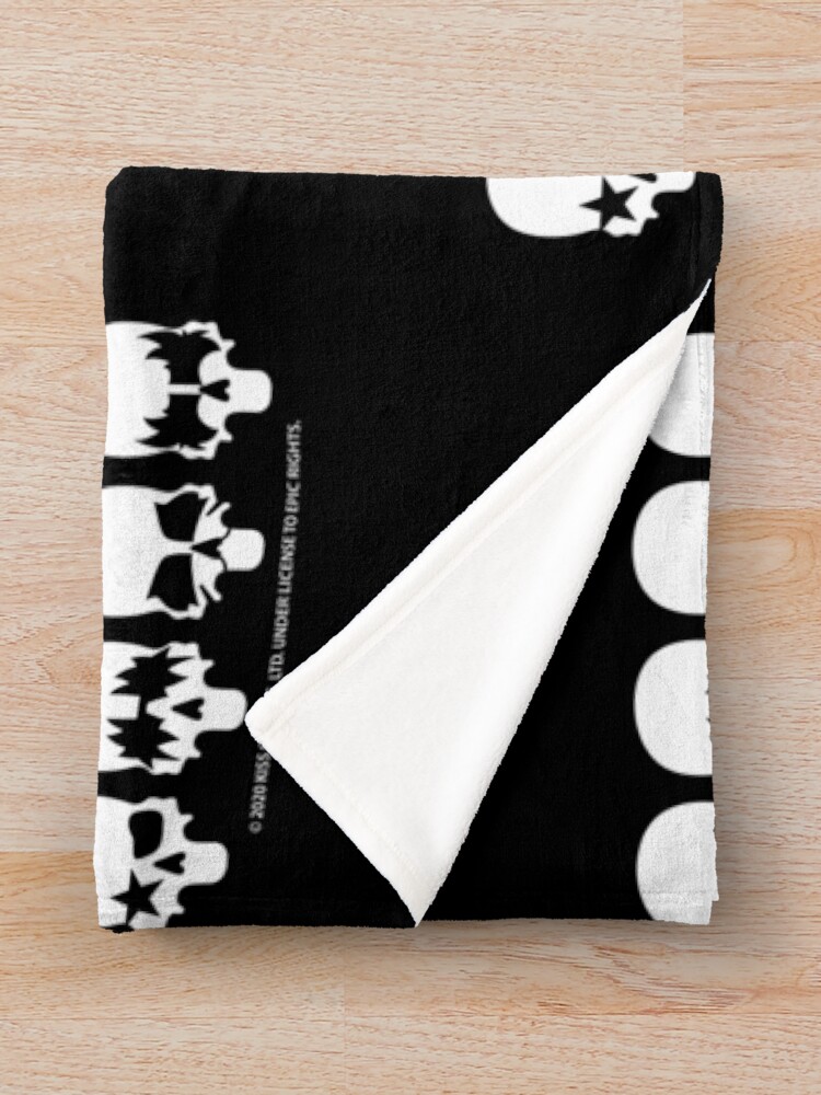 "KISS The Band Skulls" Throw Blanket for Sale by TridevDesigns Redbubble