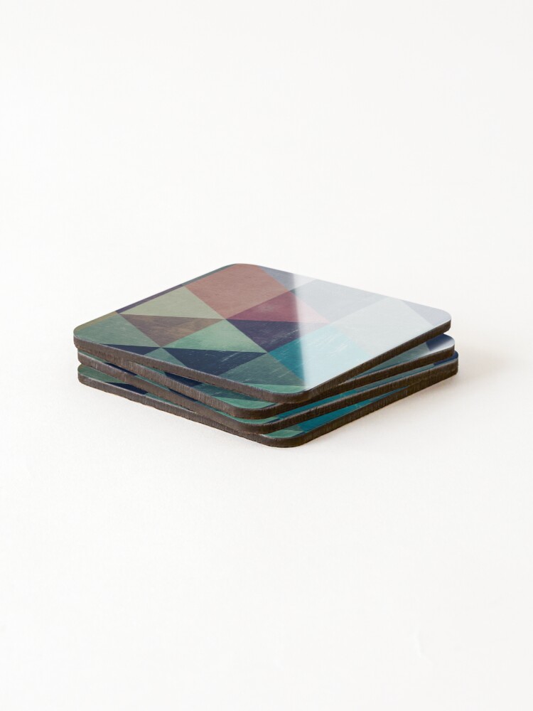 Thumbnail 4 of 5, Coasters (Set of 4), Muted Triangles designed and sold by Rheba77.
