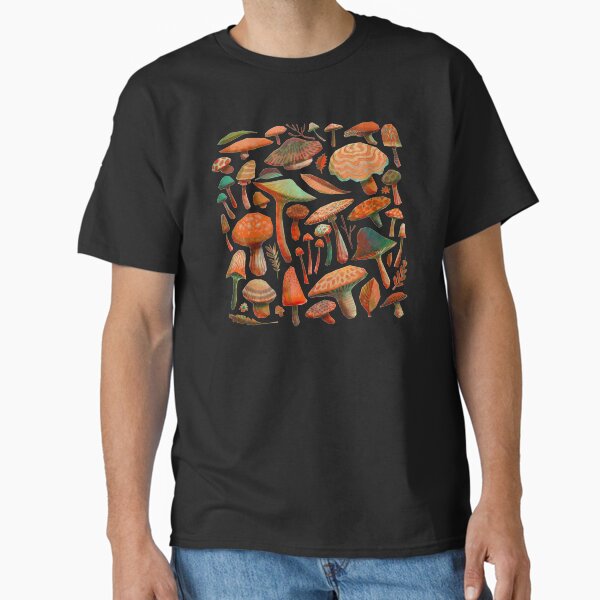 Mushroom Picking (Black) Classic T-Shirt