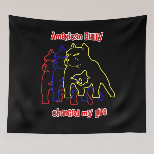 Item preview, American Bully changed my life - Dog Art dogs Silhouette - pet designed and sold by Coolstuff4you71.