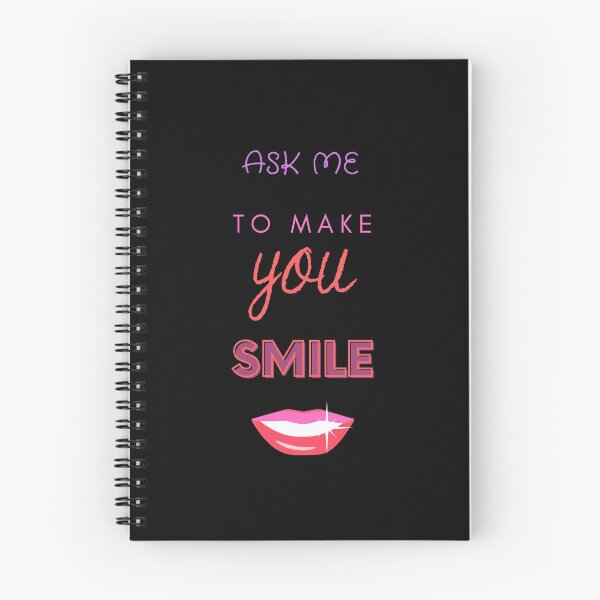 Item preview, Ask me to make you smile graphic design designed and sold by Cafecreative.