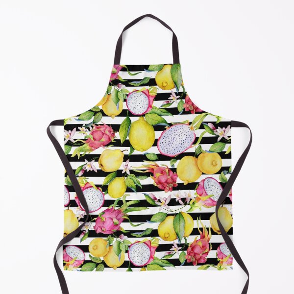Item preview, Tropical fruits and lemon flower watercolor pattern designed and sold by AnjeseAnna.