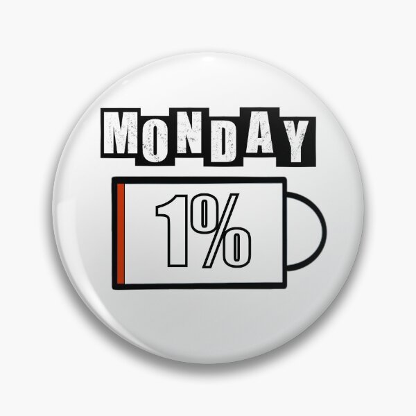 Item preview, Monday Battery - White designed and sold by BusyMonkeys.