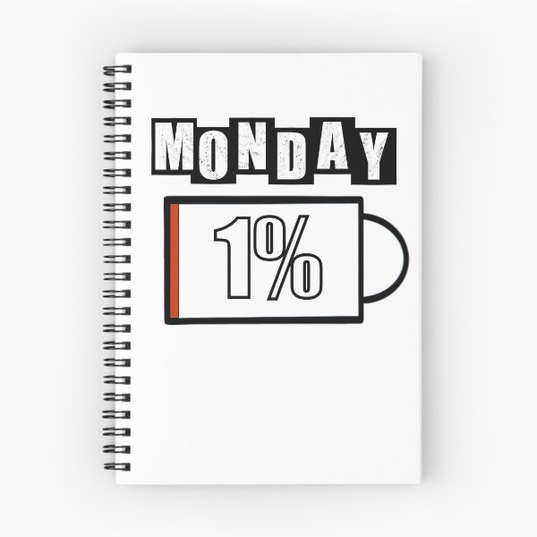 Item preview, Monday Battery - White designed and sold by BusyMonkeys.