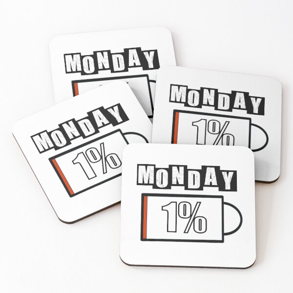 Item preview, Monday Battery - White designed and sold by BusyMonkeys.