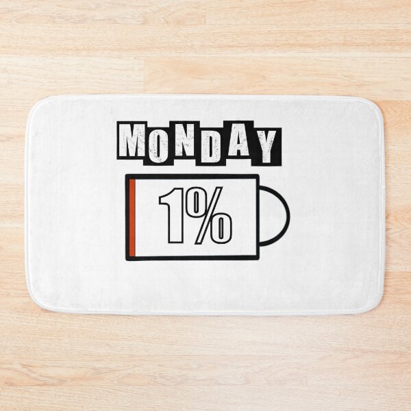 Item preview, Monday Battery - White designed and sold by BusyMonkeys.