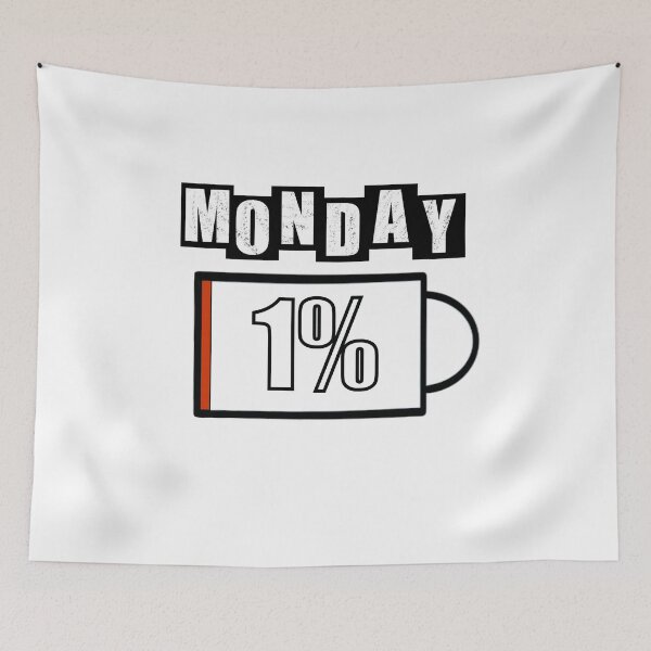 Item preview, Monday Battery - White designed and sold by BusyMonkeys.