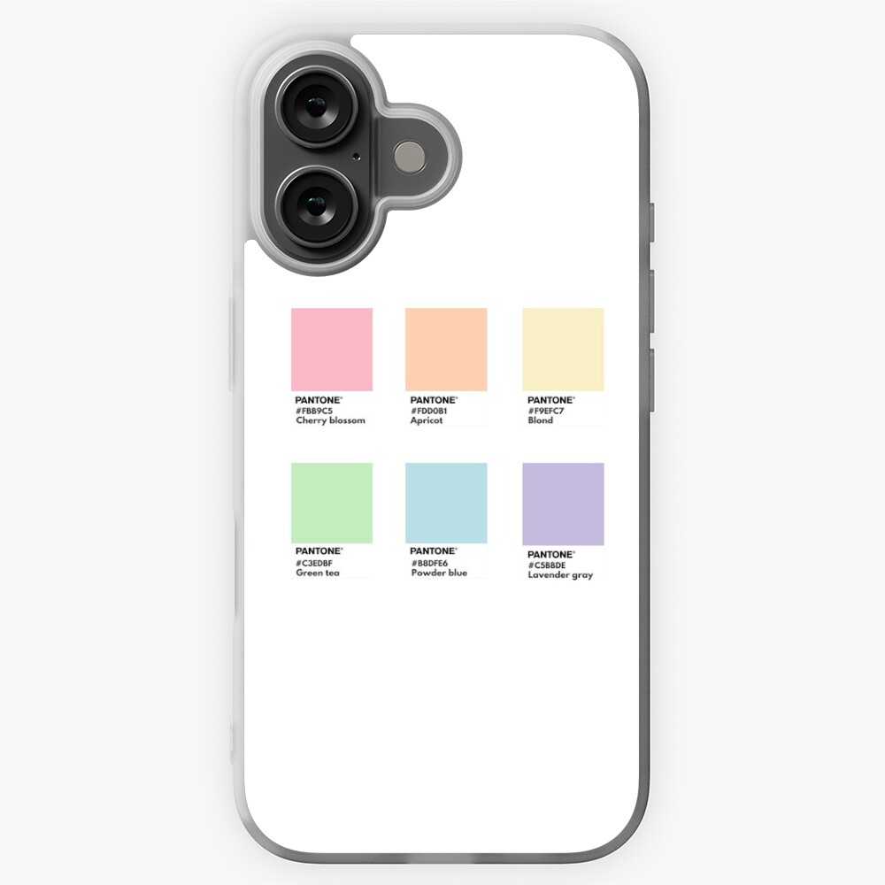 Pastel rainbow pantone color swatch Sticker