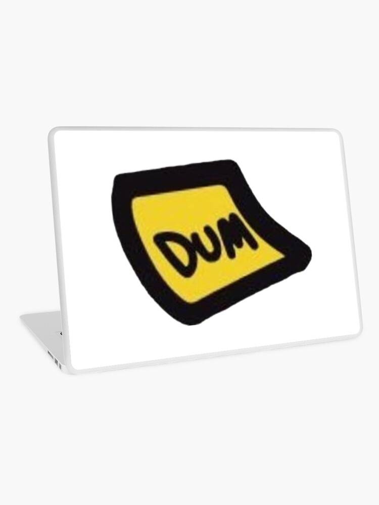 Among Us Dum Sticky Note Hat Laptop Skin By Stickersbycayc Redbubble