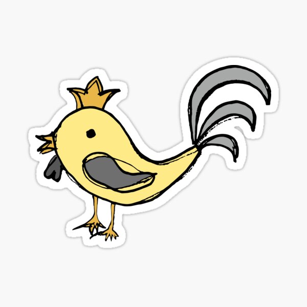 Hühnerglück (gelb) Sticker