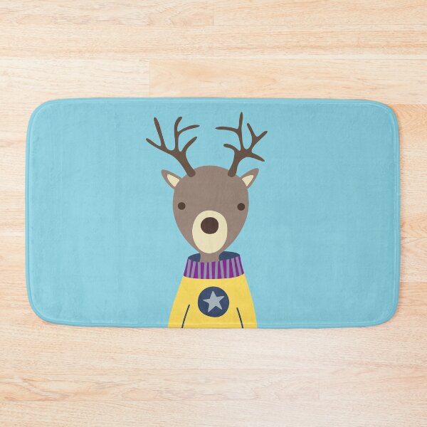 Item preview, Illustration deer winter yellow sweater forest nursery christmas designed and sold by eskima.