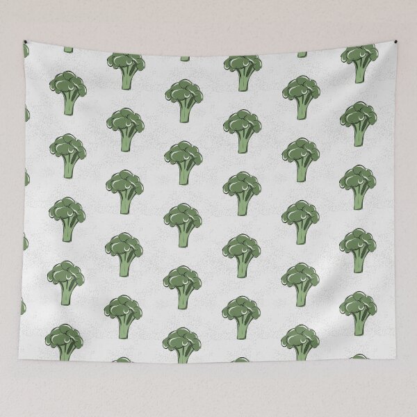 Item preview, Broccoli foodie healthy seamless pattern  designed and sold by Milatoo.