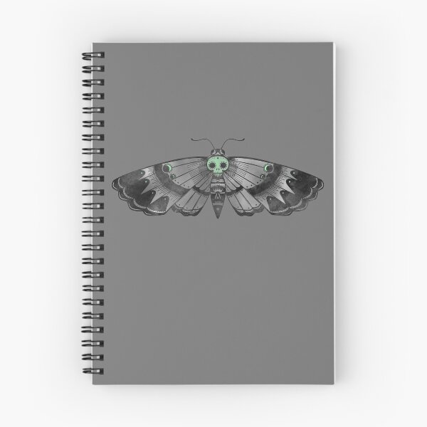 Item preview, Dark skull moth designed and sold by Sarah-Wilde.