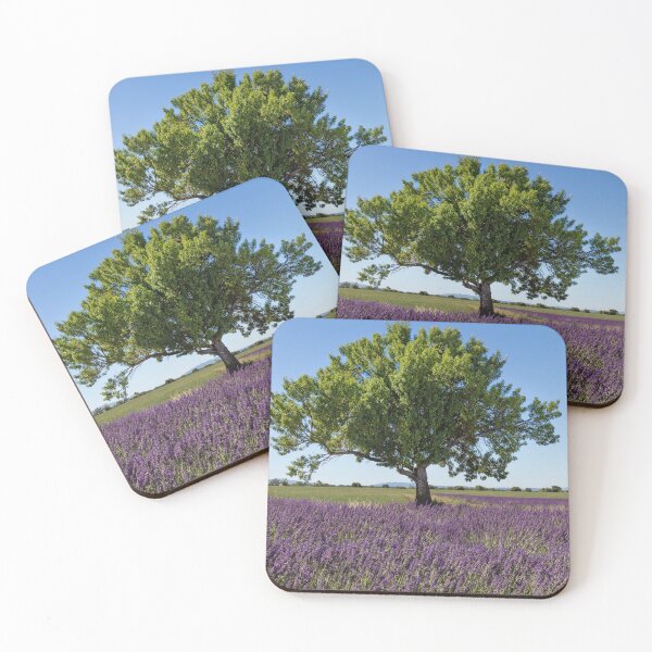 Item preview, Tree in a lavender field designed and sold by pietrofoto.