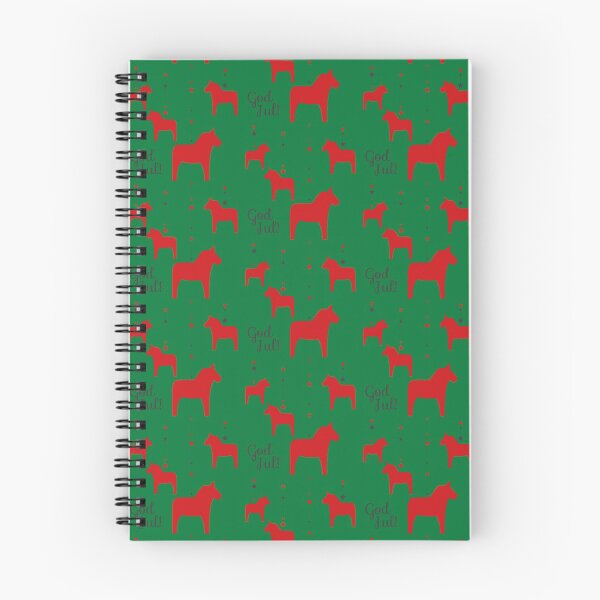 Item preview, God Jul Green and Red - Dala style designed and sold by Corduroy9.
