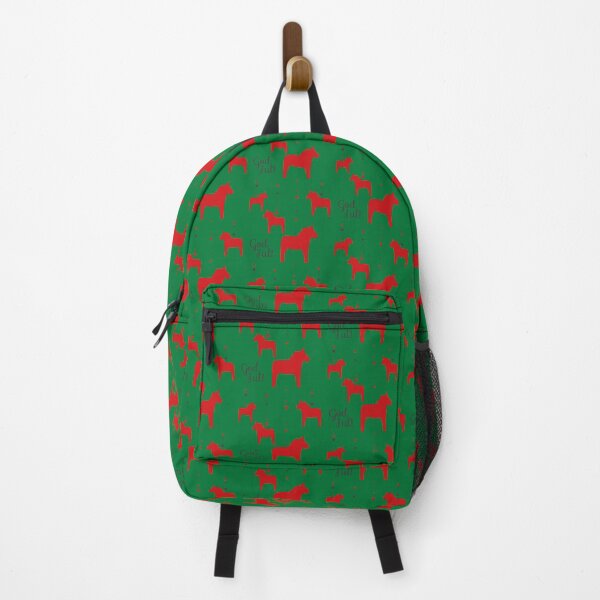 Item preview, God Jul Green and Red - Dala style designed and sold by Corduroy9.