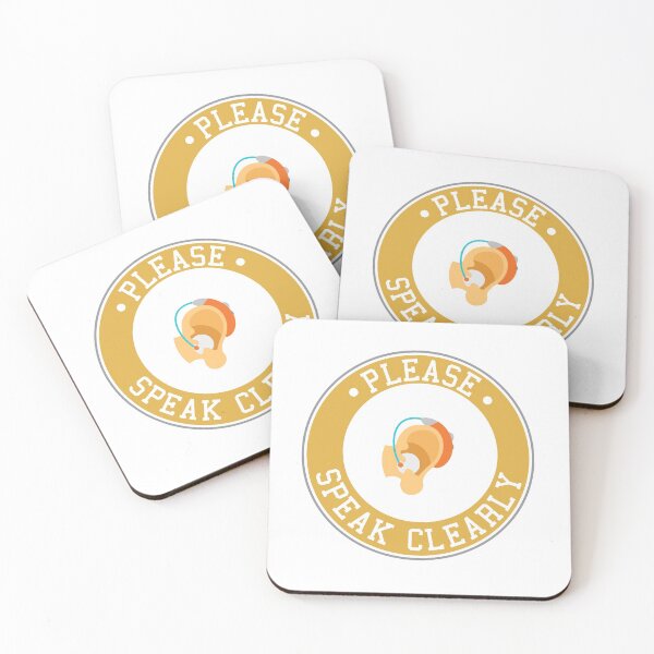 Item preview, Hearing impaired please speak clearly logo designed and sold by Morcawork.