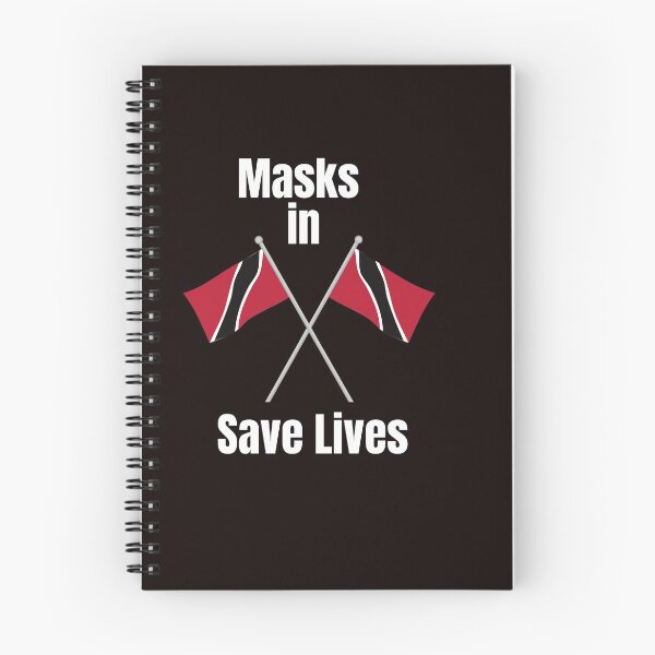 Item preview, Facemask in Trinidad and Tobago Save Lives with the Black Background designed and sold by Vero De.
