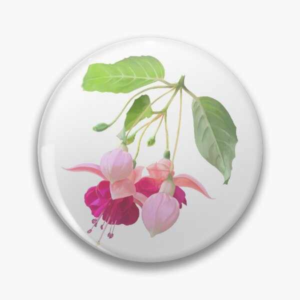Item preview, Beautiful and tender pink fuchsia flowers   designed and sold by AsyaTury.