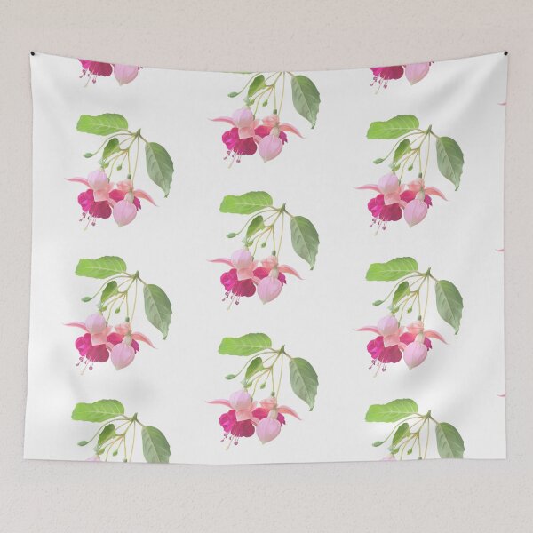 Item preview, Beautiful and tender pink fuchsia flowers   designed and sold by AsyaTury.