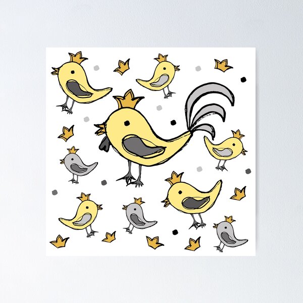 Item preview, Happy Chicken Pattern designed and sold by Grapheum.
