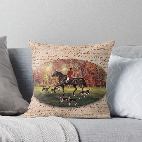 Item preview, Autumn foxhunter and hound dogs designed and sold by AnnaB264.