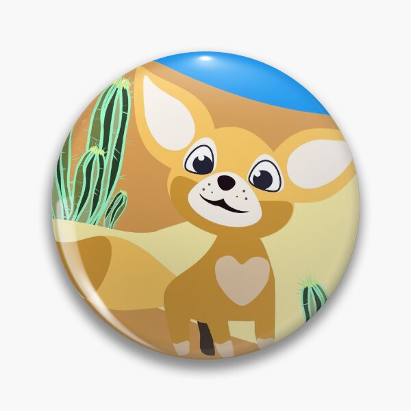 Item preview, Fennec fox in the cacti desert designed and sold by orangerinka.