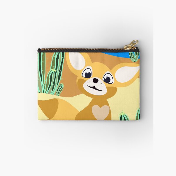 Item preview, Fennec fox in the cacti desert designed and sold by orangerinka.