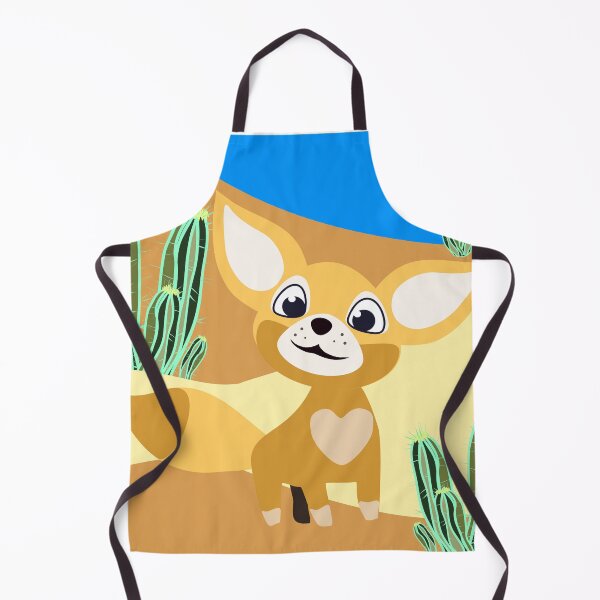 Item preview, Fennec fox in the cacti desert designed and sold by orangerinka.