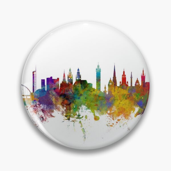 Item preview, Glasgow Scotland Skyline designed and sold by ArtPrints.
