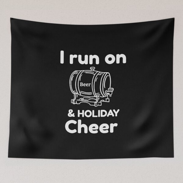 Item preview, I run on beer and holiday cheer, Funny christmas gift designed and sold by KOOL Studio.