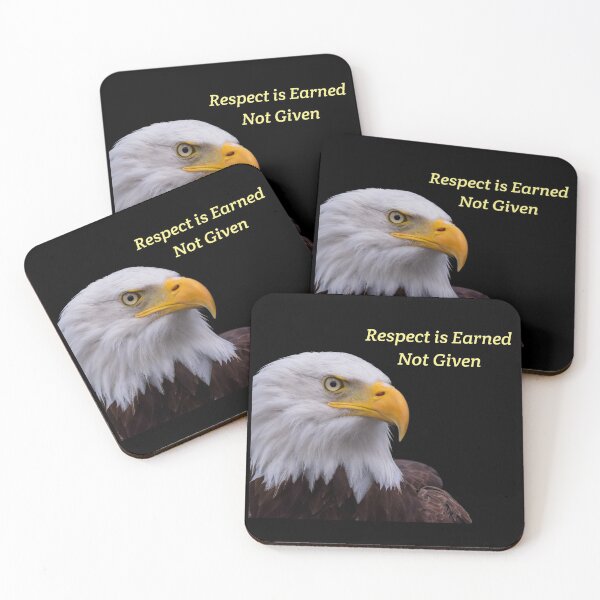 Item preview, Respect Is Earned Not Given Motivational Eagle Portrait designed and sold by LeftFieldFunny.