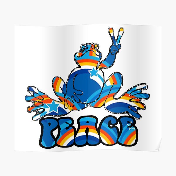 Tie dye peace frog design by me   Peace art Peace frog Frog art