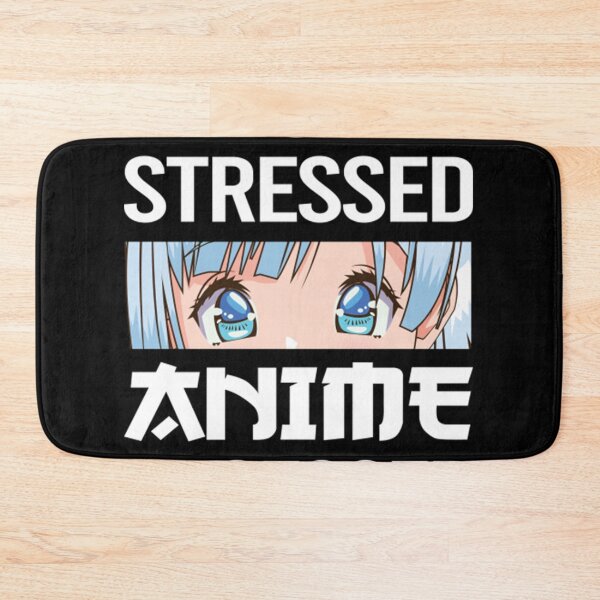 Item preview, anime obsessed blessed stressed funny quotes designed and sold by TaranRichmo59.
