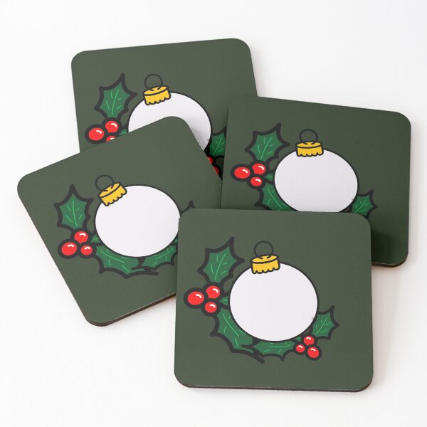 Item preview, Cute white christmas ball with holly designed and sold by BV-creas.
