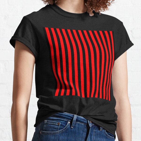 Camiseta de Rayas Rojas y Negras para Hombre y Mujer – Derayas.jpg