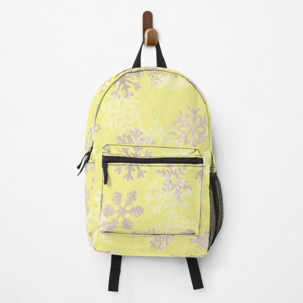 Item preview, Falling snowflakes pattern on yellow background designed and sold by simonbratt.