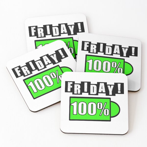 Item preview, Friday Battery - White designed and sold by BusyMonkeys.
