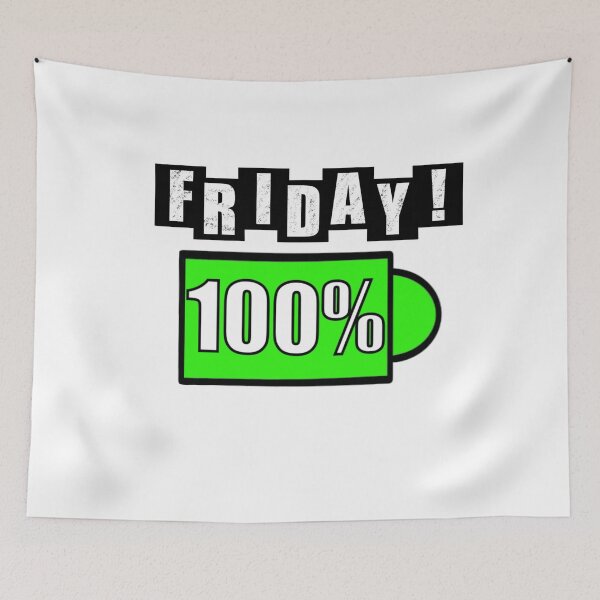 Item preview, Friday Battery - White designed and sold by BusyMonkeys.