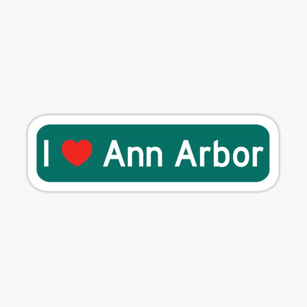 Item preview, I Love Ann Arbor! designed and sold by DoodleDashCollective.