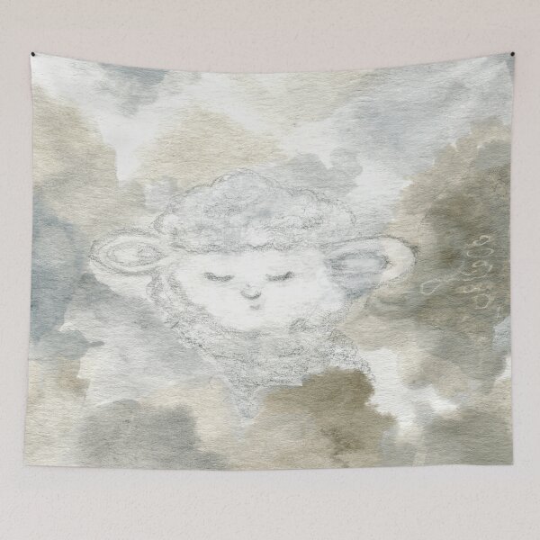 Item preview, Soft sheepy in the clouds designed and sold by oktondiallatok.
