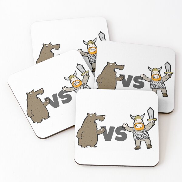 Item preview, Bears Vs Vikings - Crazy Fight designed and sold by PandaSoul.