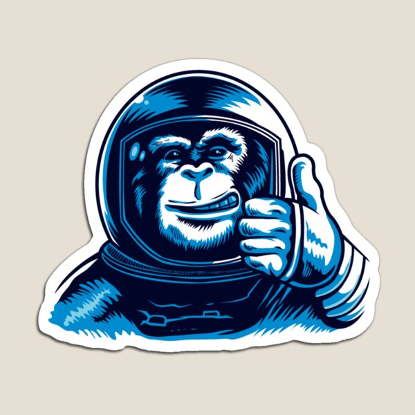 Aperçu de l'œuvre  Singe astronaute  créée et vendue par Ladyvml.