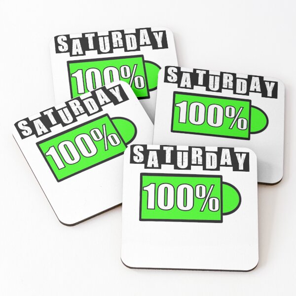 Item preview, Saturday Battery - White designed and sold by BusyMonkeys.