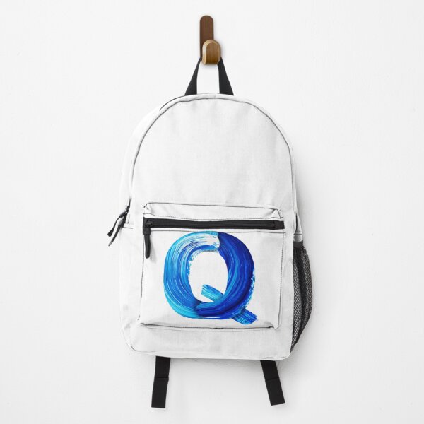 Item preview, Blue watercolor painted letter Q designed and sold by Artsy Corner.