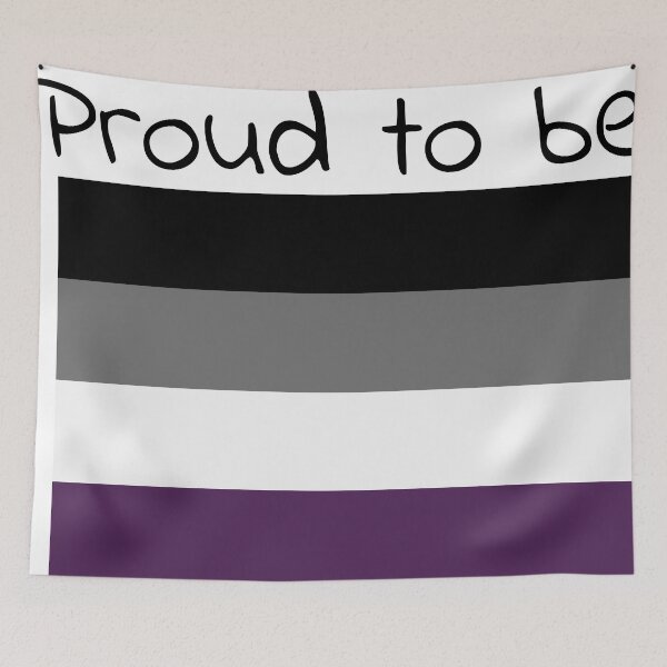 Artikelvorschau, Proud to be Asexual - black entworfen und verkauft von ArtByCloudya.