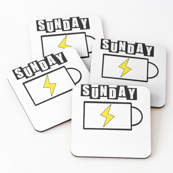 Item preview, Sunday Battery - White designed and sold by BusyMonkeys.