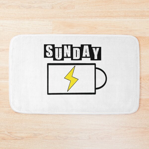 Item preview, Sunday Battery - White designed and sold by BusyMonkeys.