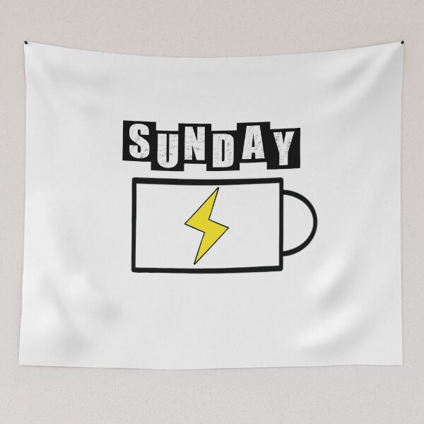 Item preview, Sunday Battery - White designed and sold by BusyMonkeys.